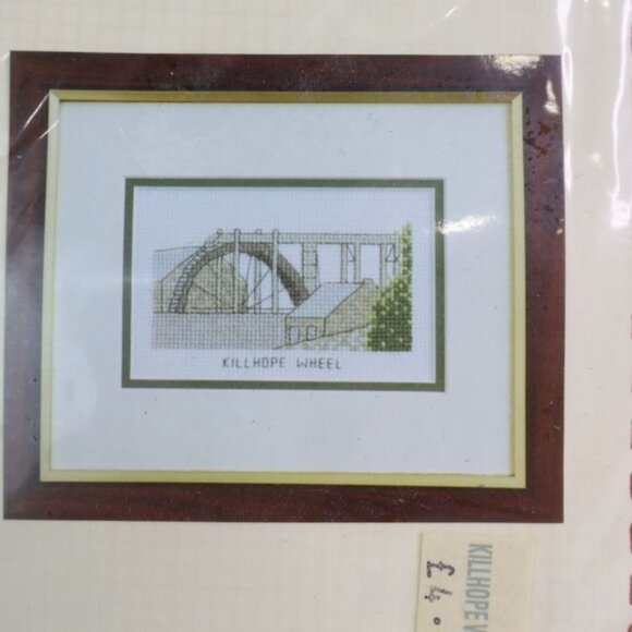 2 P.S. Designs Cross Stitch Kit Killhope Wheel Water Durham Cathedral England - Picture 2 of 4